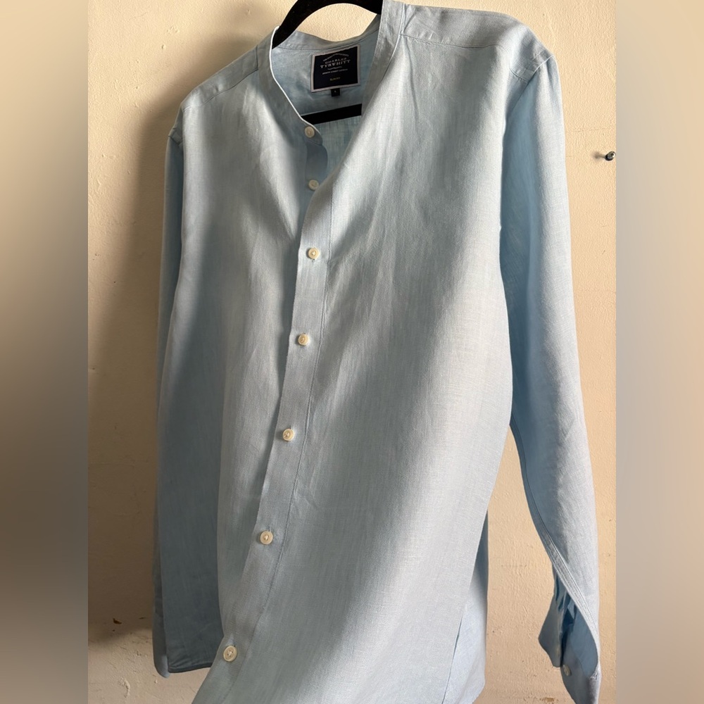 Charles Tyrwhitt 100% Linen Slim Fit Shirt – Jermyn Street Londo